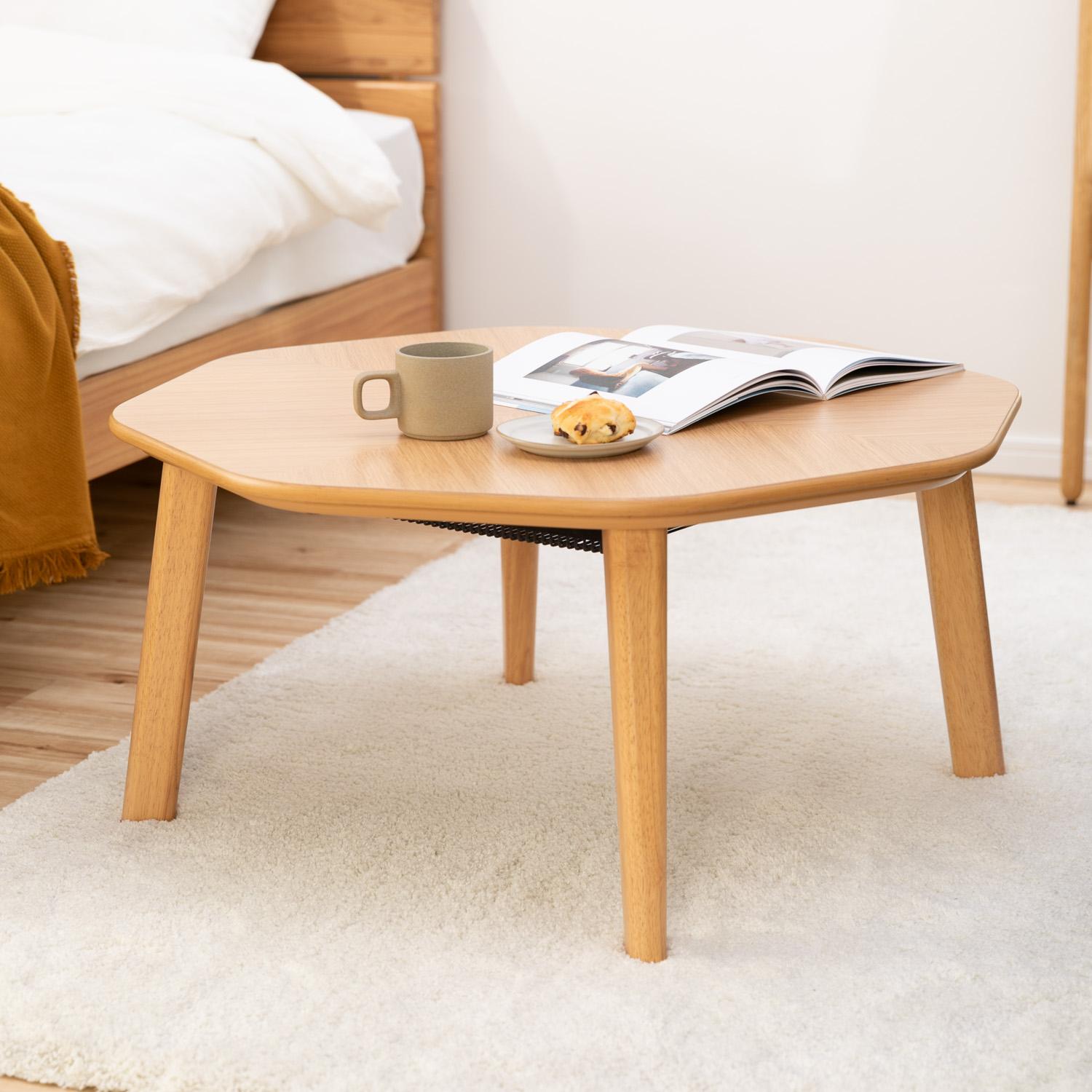 オクタ コタツ リビングテーブル 幅80×奥行80×高さ40cmのレンタル