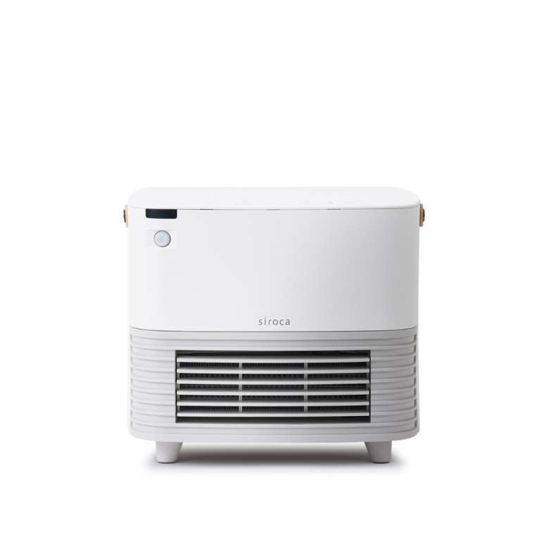 siroca 静音大風量セラミックヒーター ポカ CUBE 人感センサー付き W23