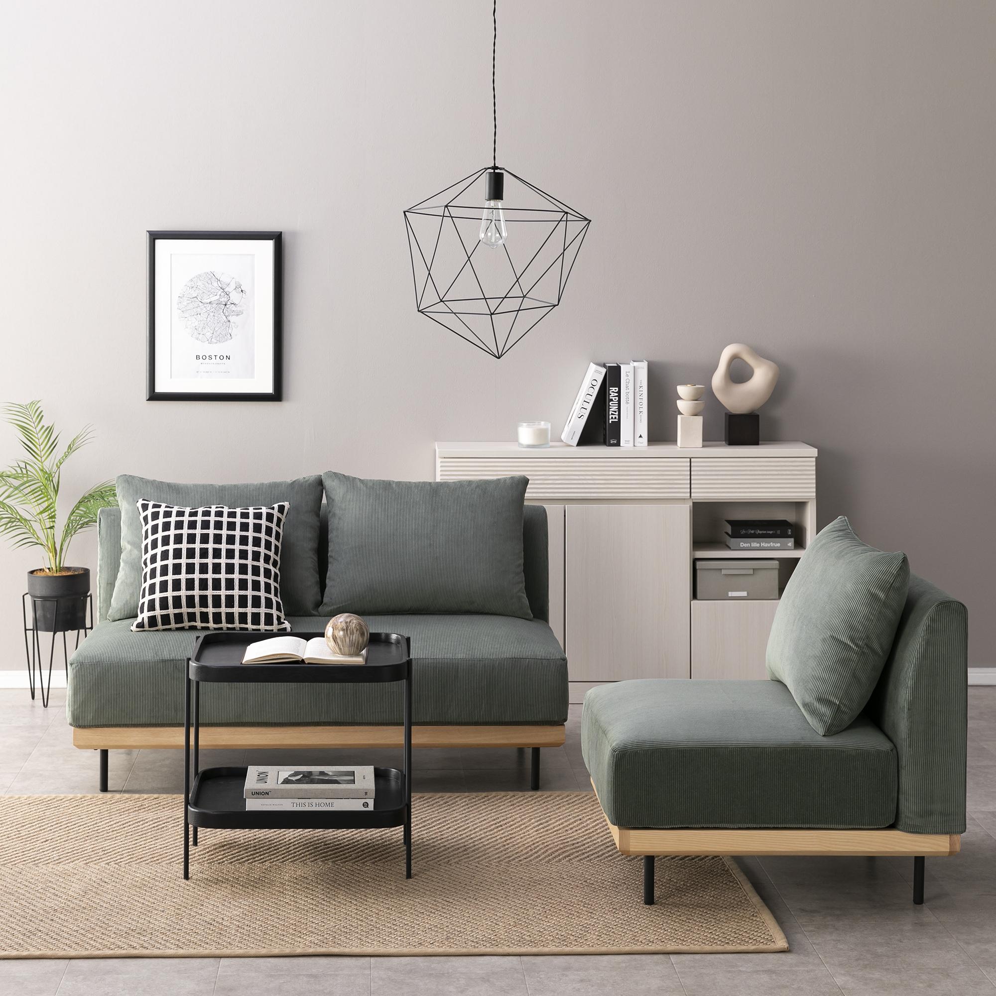 CIRCLE ソファ コーデュロイ ナチュラル 2人掛け CIRCLE / サークルの