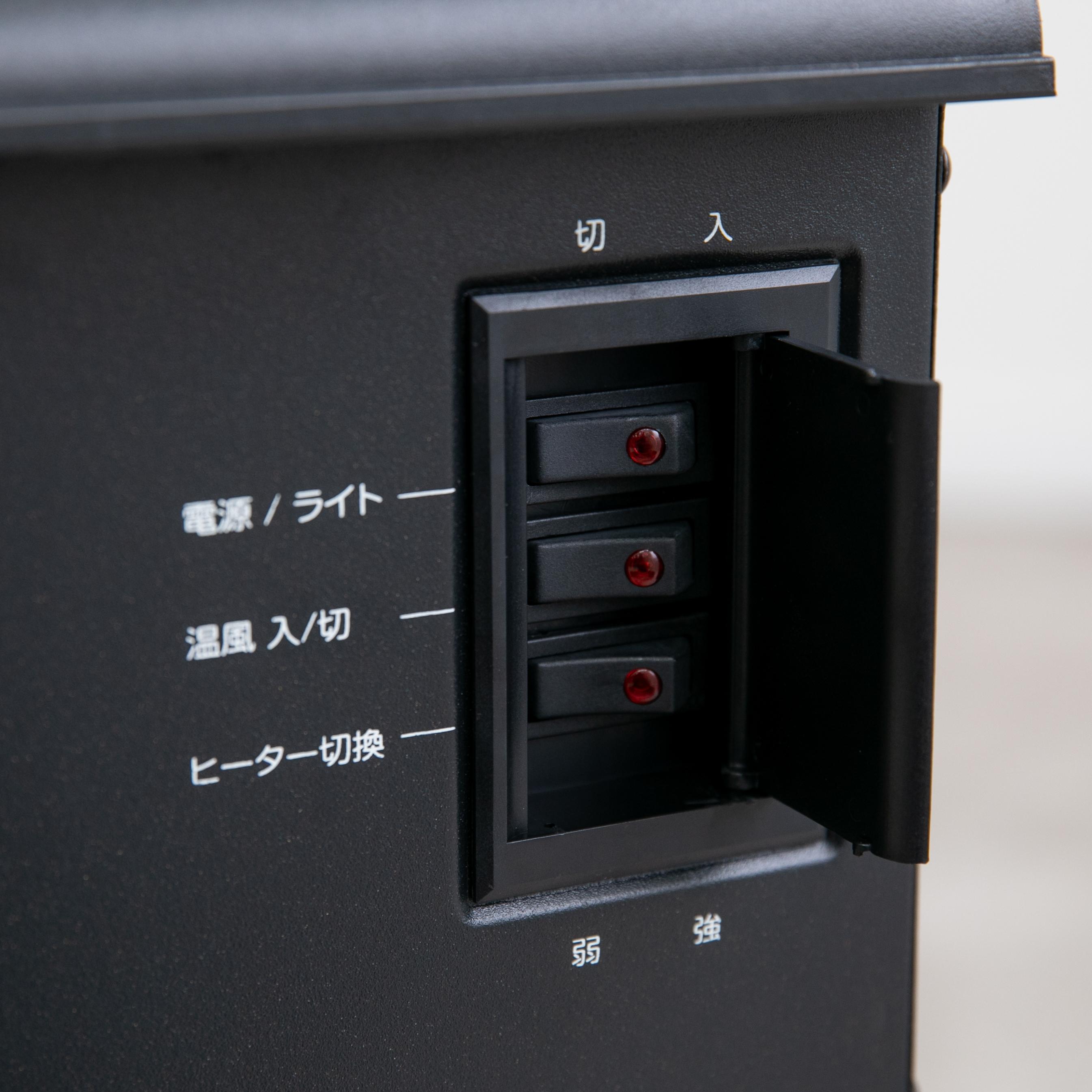 DURAFRAME DFS-500-0 暖炉ヒーター ブラック Duraflame Indoor Fireplace Small Tabletop Stove Heater, 4600