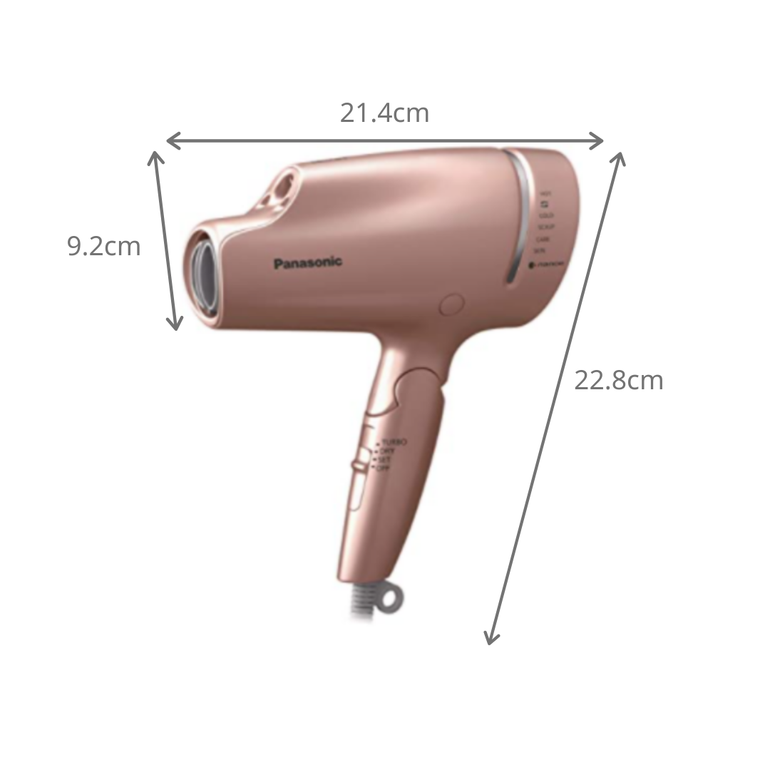 Panasonic ナノケア ヘアドライヤー ダブルミネラル W21.4×D9.2×H22