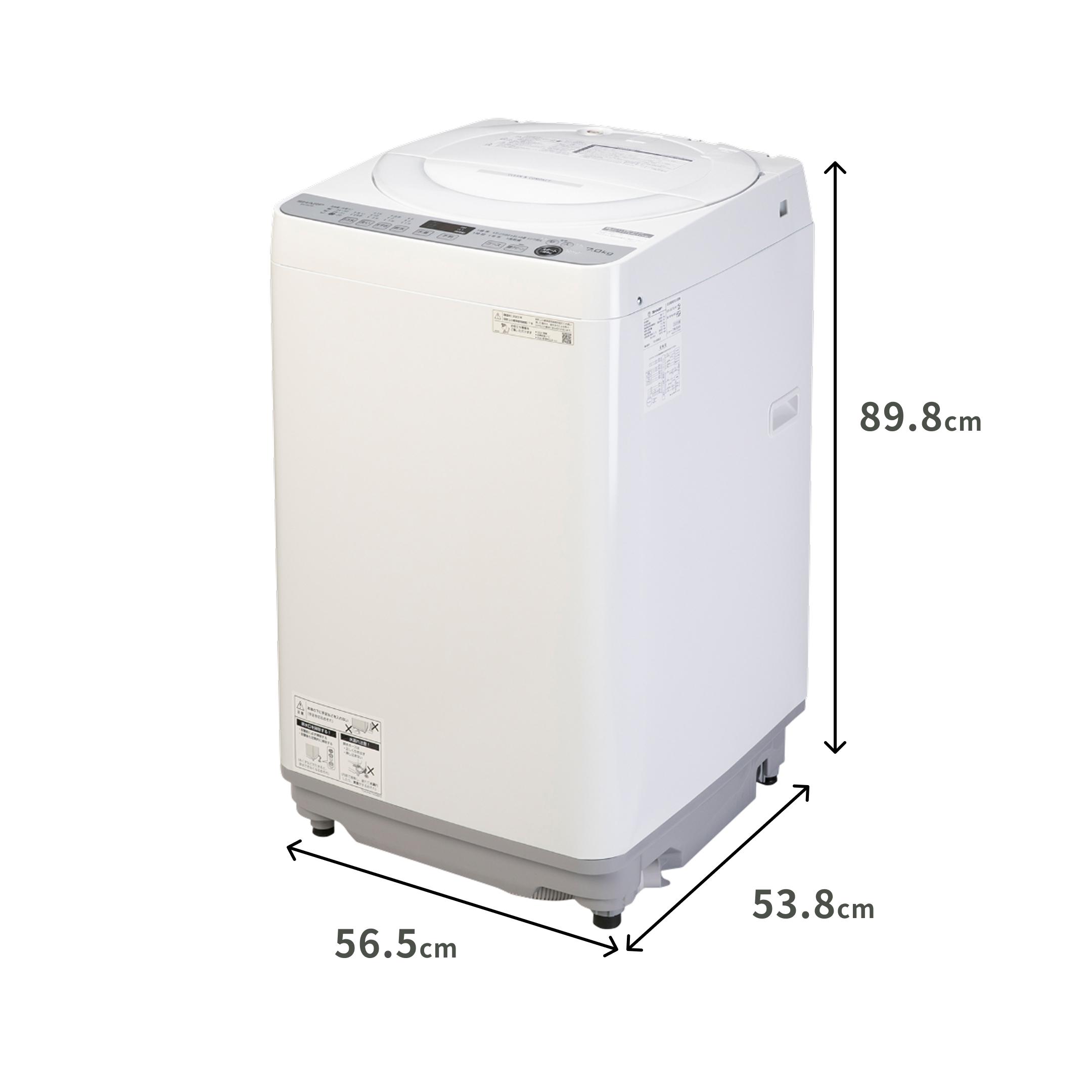 5381◀送料設置無料 SHARP洗濯機　人気モデル　7㌔ SHARP 全自動洗濯機 スタンダードモデル【洗濯7㎏】 洗濯：7.0