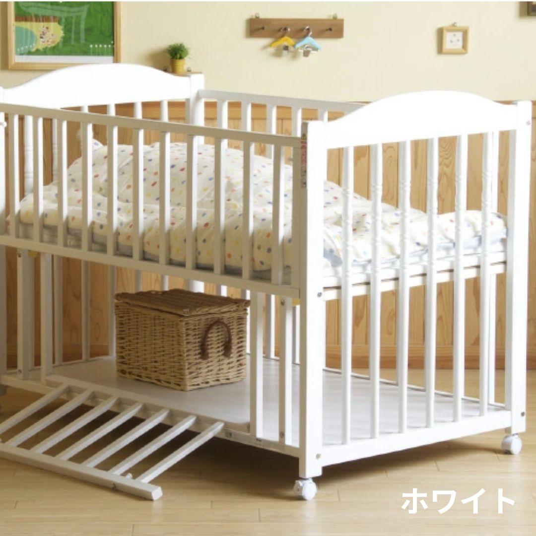 石崎家具 エリーゼ ベビーベッド レギュラーサイズ 幅124.8×奥行77.3