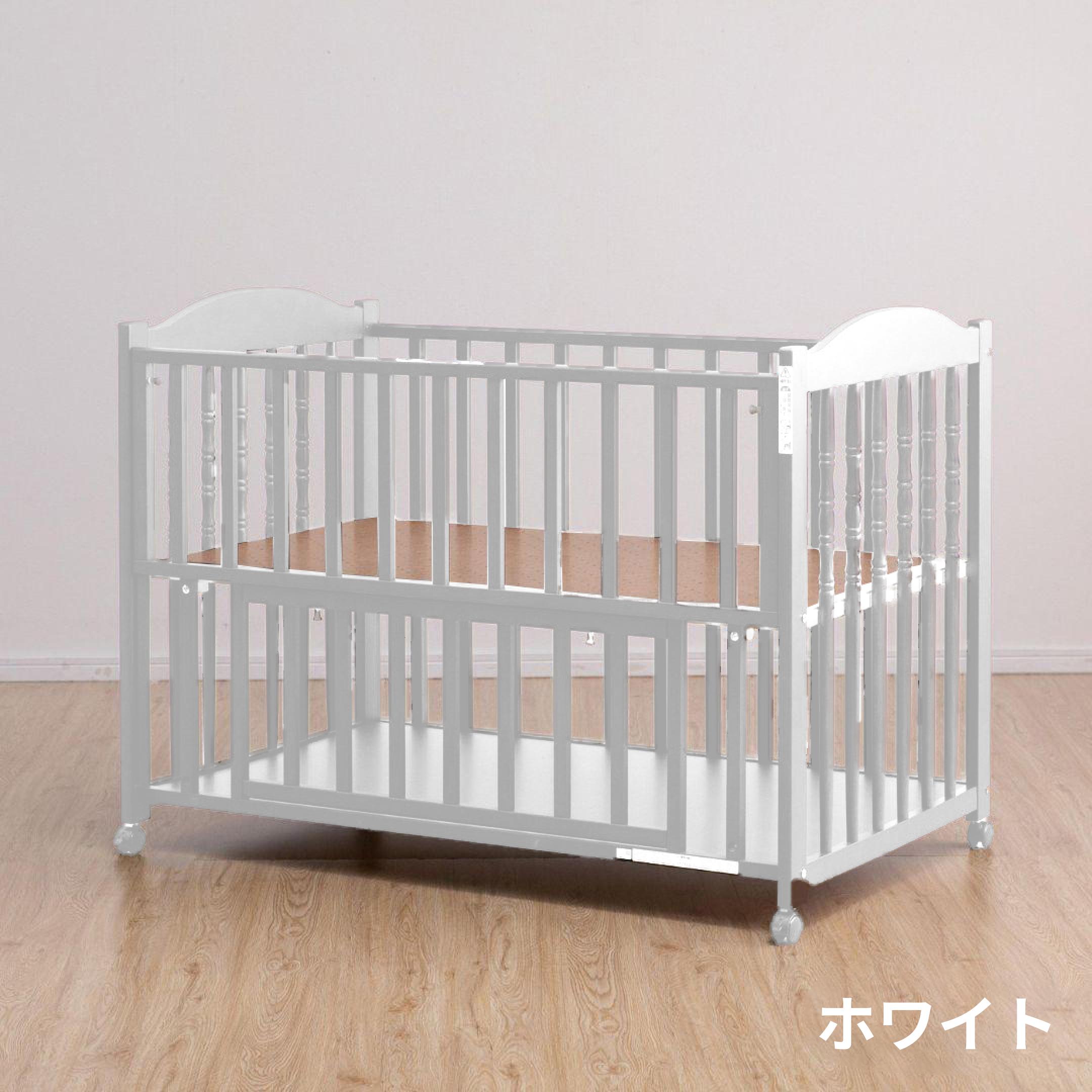 石崎家具 エリーゼ ベビーベッド レギュラーサイズ 幅124.8×奥行77.3