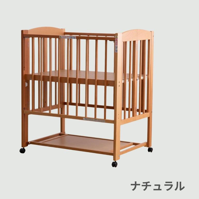 石崎家具 プチミニ ベビーベッド ミニサイズ 幅94.8×奥行66.6×高さ 