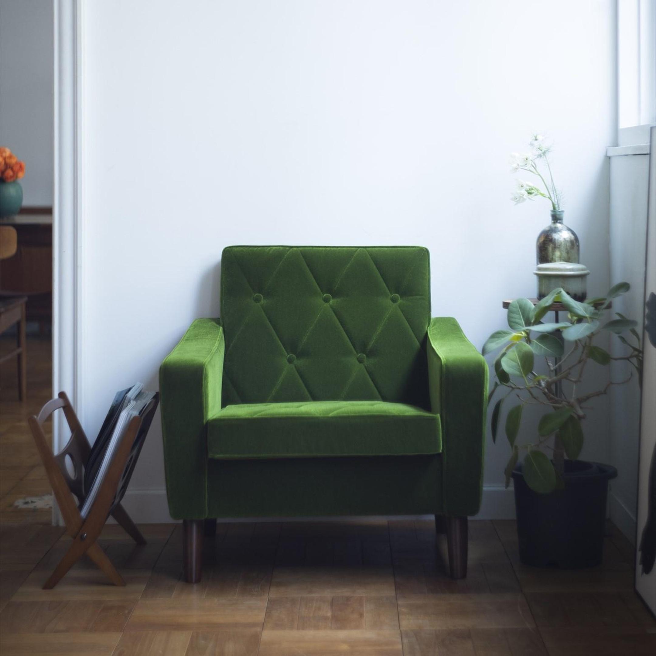 カリモク60 ロビーチェア モケットグリーン karimoku60 / カリモク60の