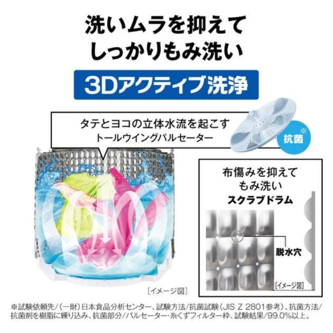 一人暮らしのおすすめの洗濯機メーカーAQUAの全自動洗濯機5kgの特徴