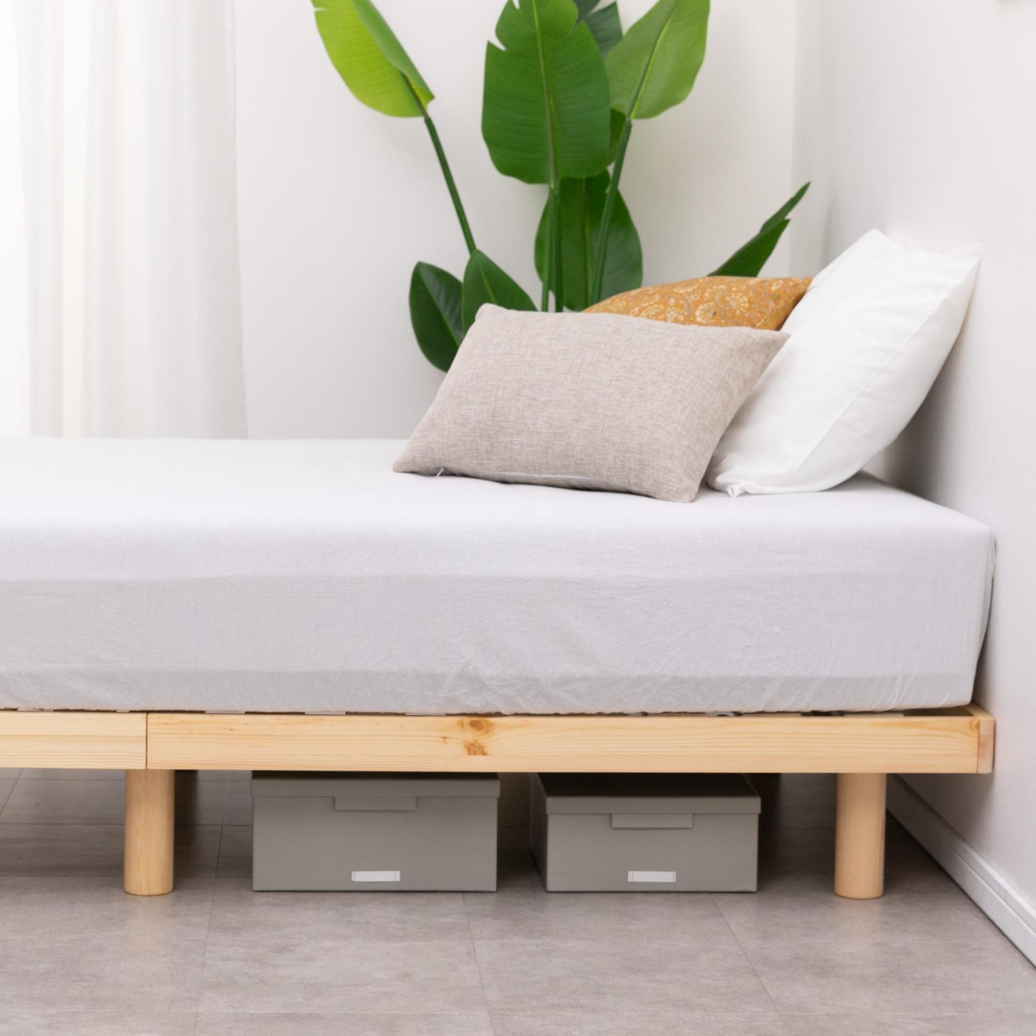 ヘッドレス すのこベッドフレーム シングルのレンタル・サブスク・通販