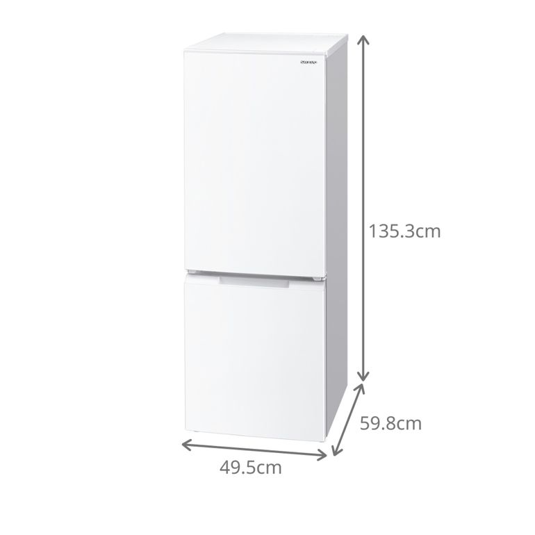 SHARP 冷蔵庫 2022年製　179L 上下二段式 ホワイト SHARP（シャープ）179L 2ドア冷凍・冷蔵庫 179L マットタイプ SHARP