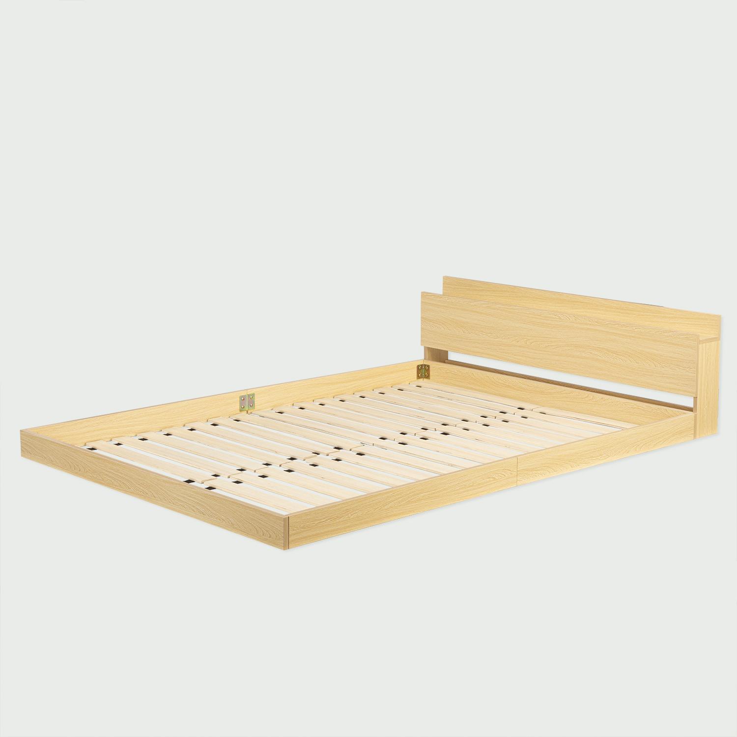 ベットフレームのみ(ロータイプ)シングルタイプ ベッド 約幅97cm シングル ベッドフレームのみ 木製 天然木