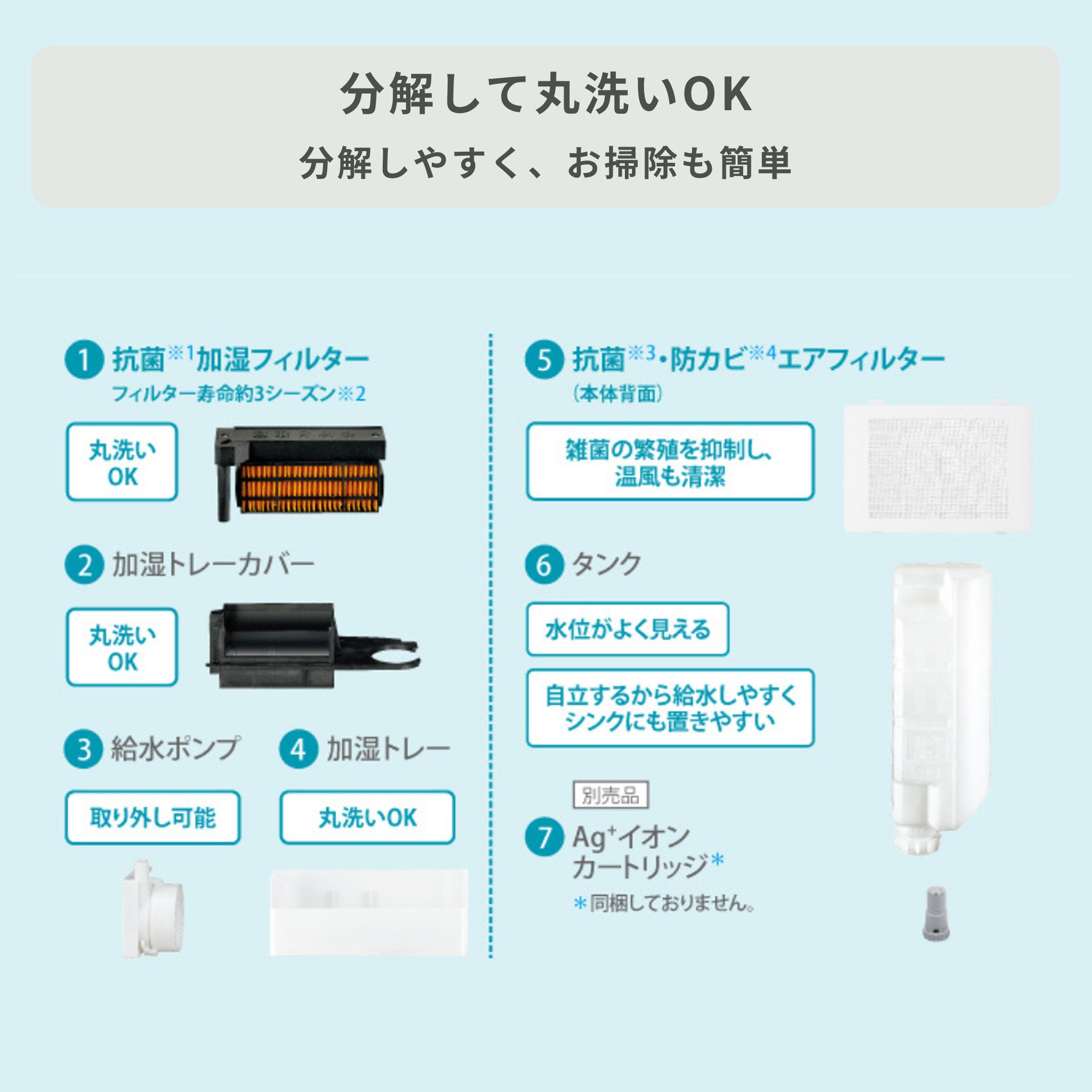 SHARPプラズマクラスター 加湿セラミックファンヒーター 幅42×奥行17.5