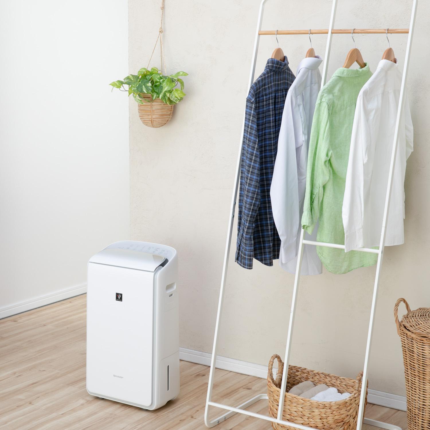 SHARP プラズマクラスター ハイブリッド式衣類乾燥除湿機 W36.5×D23.5