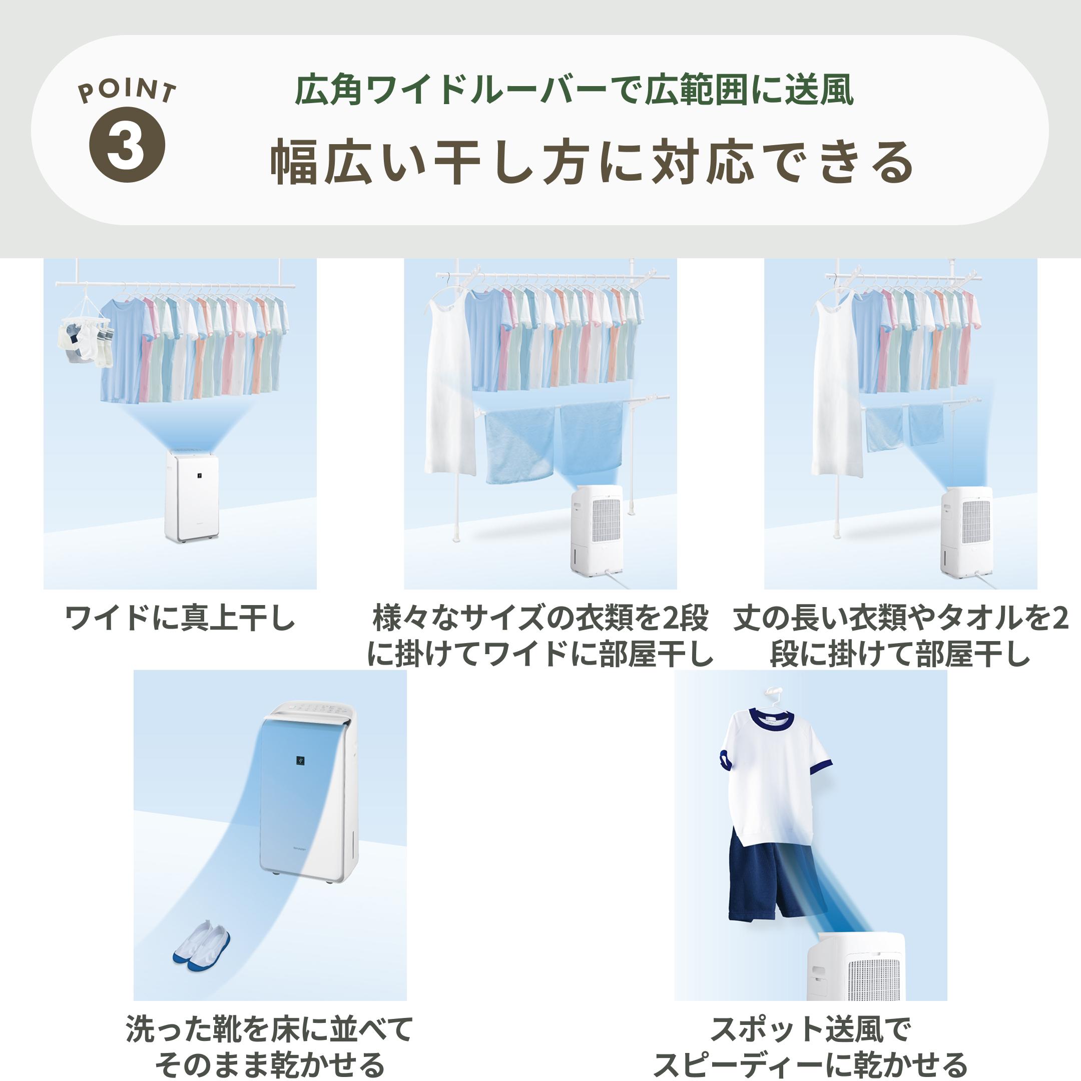 SHARP (シャープ) プラズマクラスター ハイブリッド式衣類乾燥除湿機