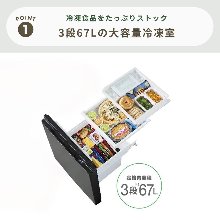 AQUA（アクア）200L 2ドア 冷凍・冷蔵庫 200L_AQR-20P AQUA / アクアの