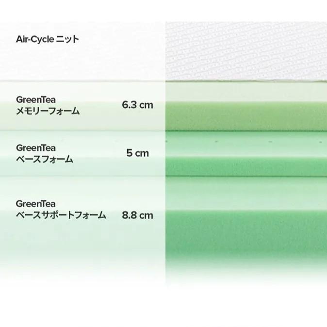 ZINUS GreenTea Luxe マットレス セミダブル ZINUS / ジヌスの
