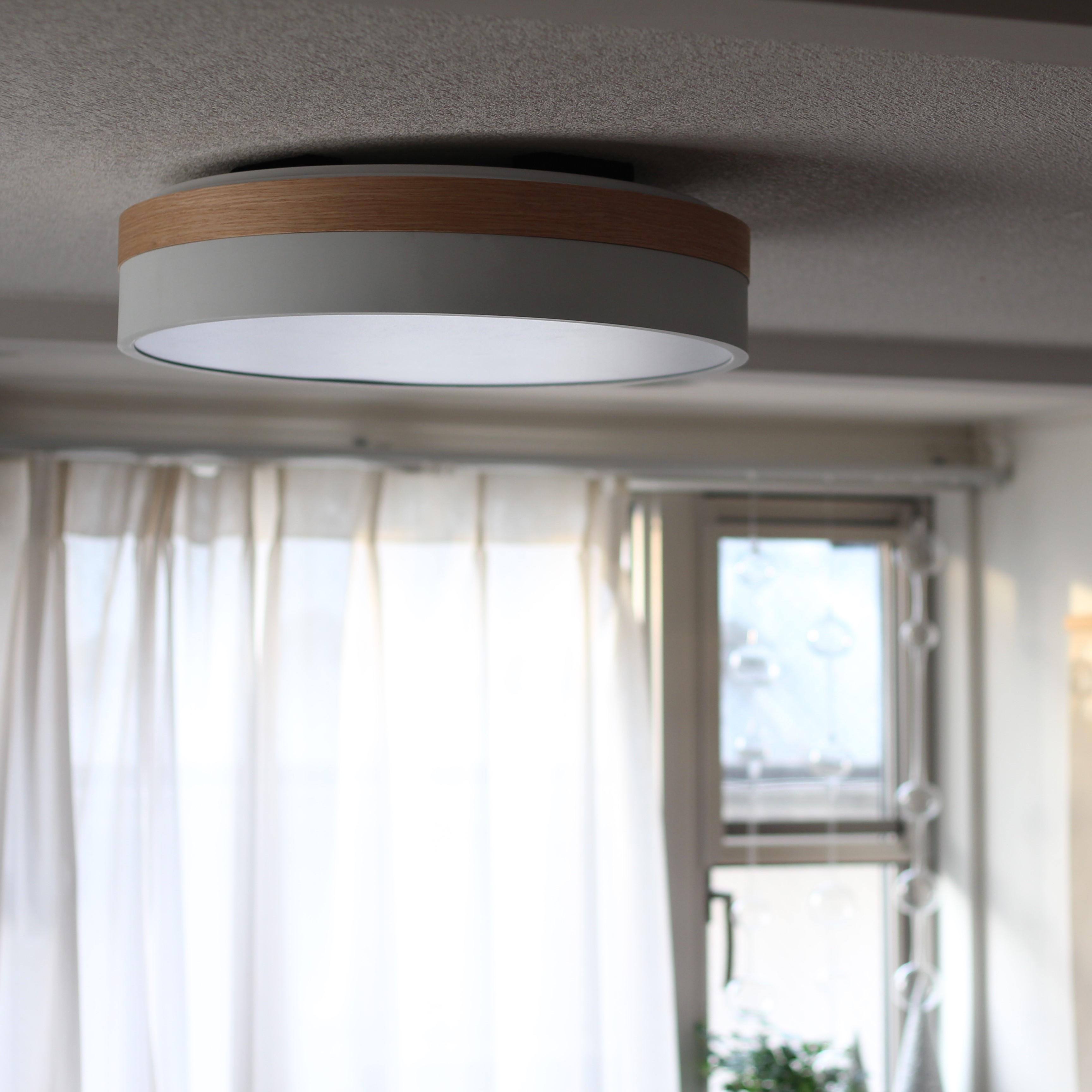 薄型シーリングライト2台　【調光調色機能付き】 Olika 2トーン LEDシーリングライト 調光・調色機能付き Φ50 H11.5 cm