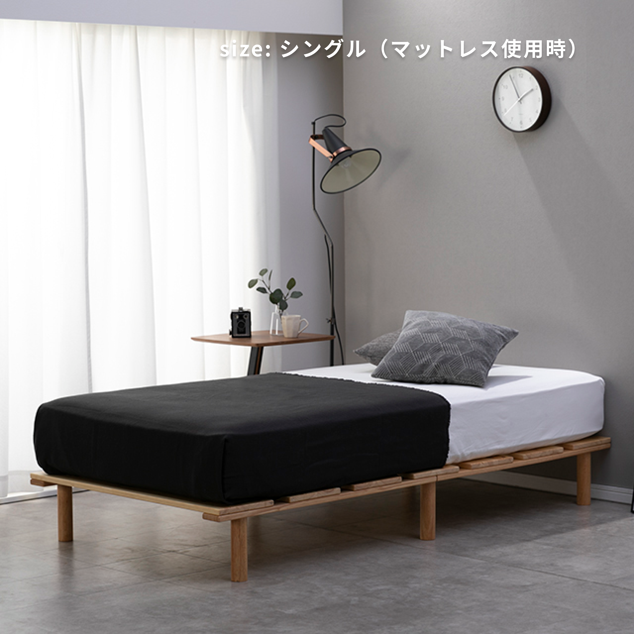 　省スペースの収納アイデア CIRCLE ベッドフレーム02