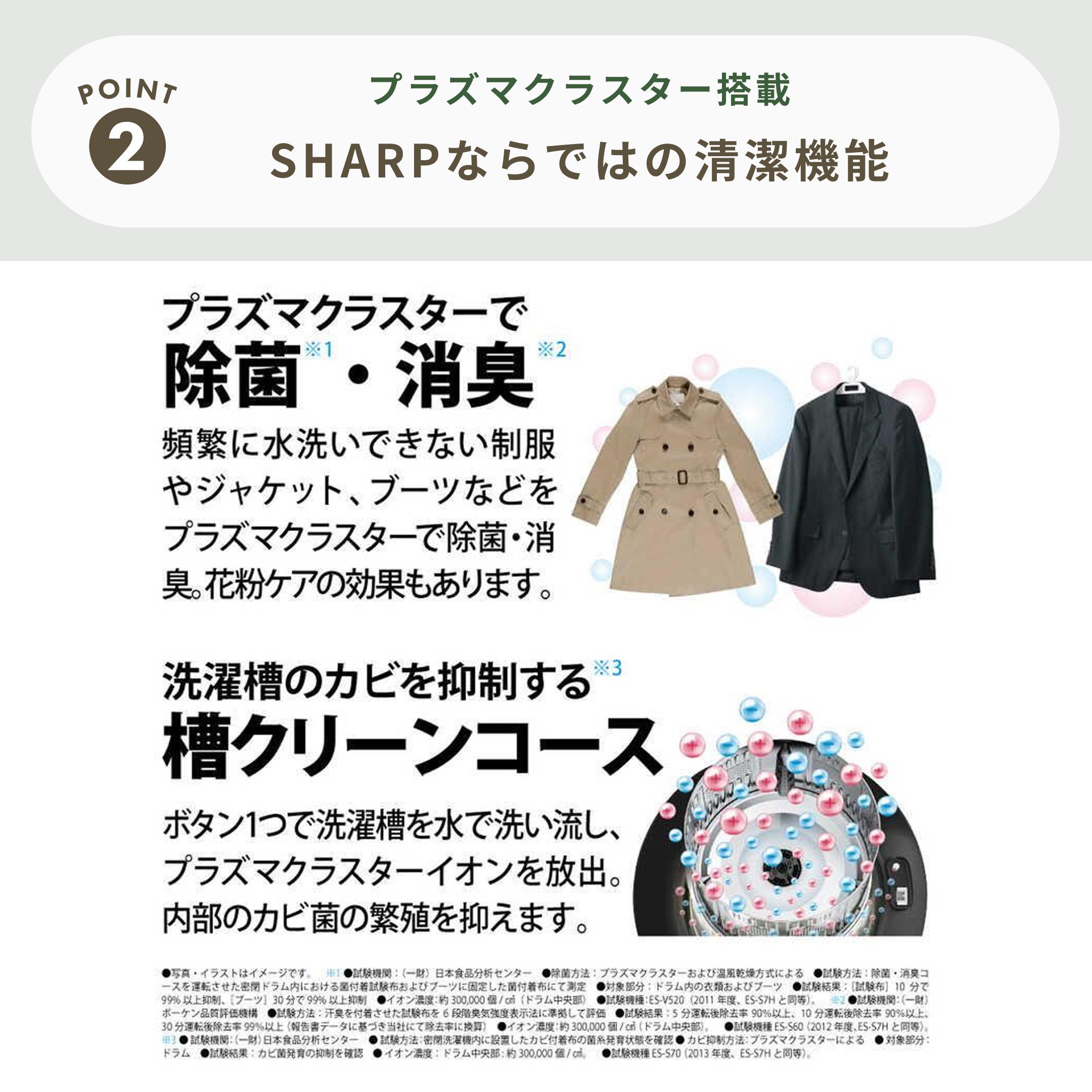 東京23区送料無料　超美品シャープドラム型洗濯乾燥機7/3.5㎏　2022年製 東京23区送料無料 美品シャープドラム洗濯乾燥機型7/3.5㎏2019年