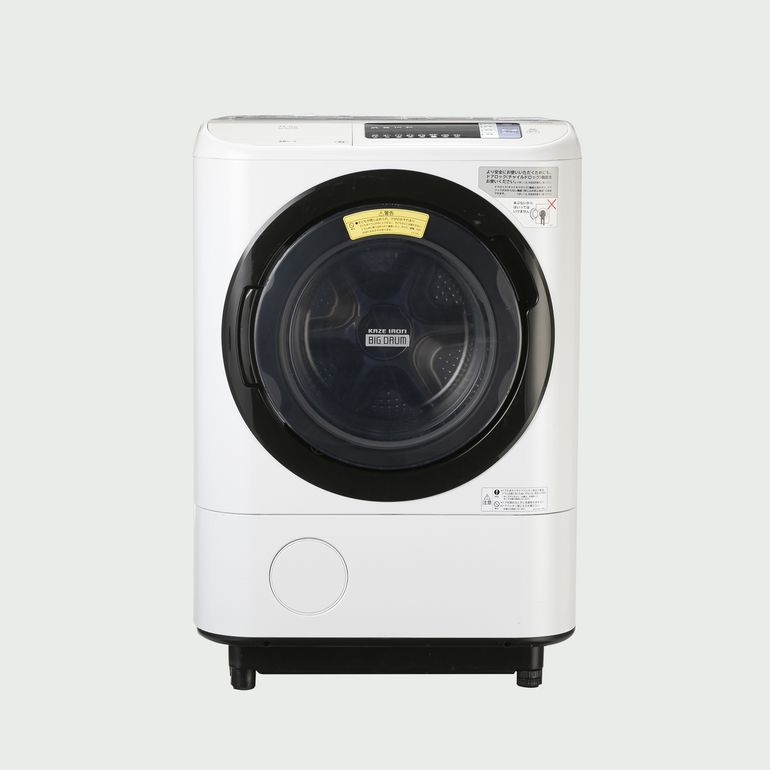 【ジャンク】HITACHI ドラム式洗濯機　12kg 2016年式　説明書付 HITACHI ドラム式洗濯乾燥機 ビッグドラム スクエアデザイン 洗濯12kg