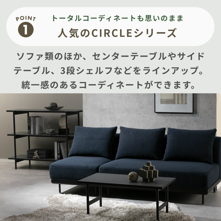 【※12月末まで】　⭐︎超美品⭐︎ ソファCIRCLE 2人掛け ソファCIRCLE 2人掛け【送料・開梱設置無料】グレー/ブラウン