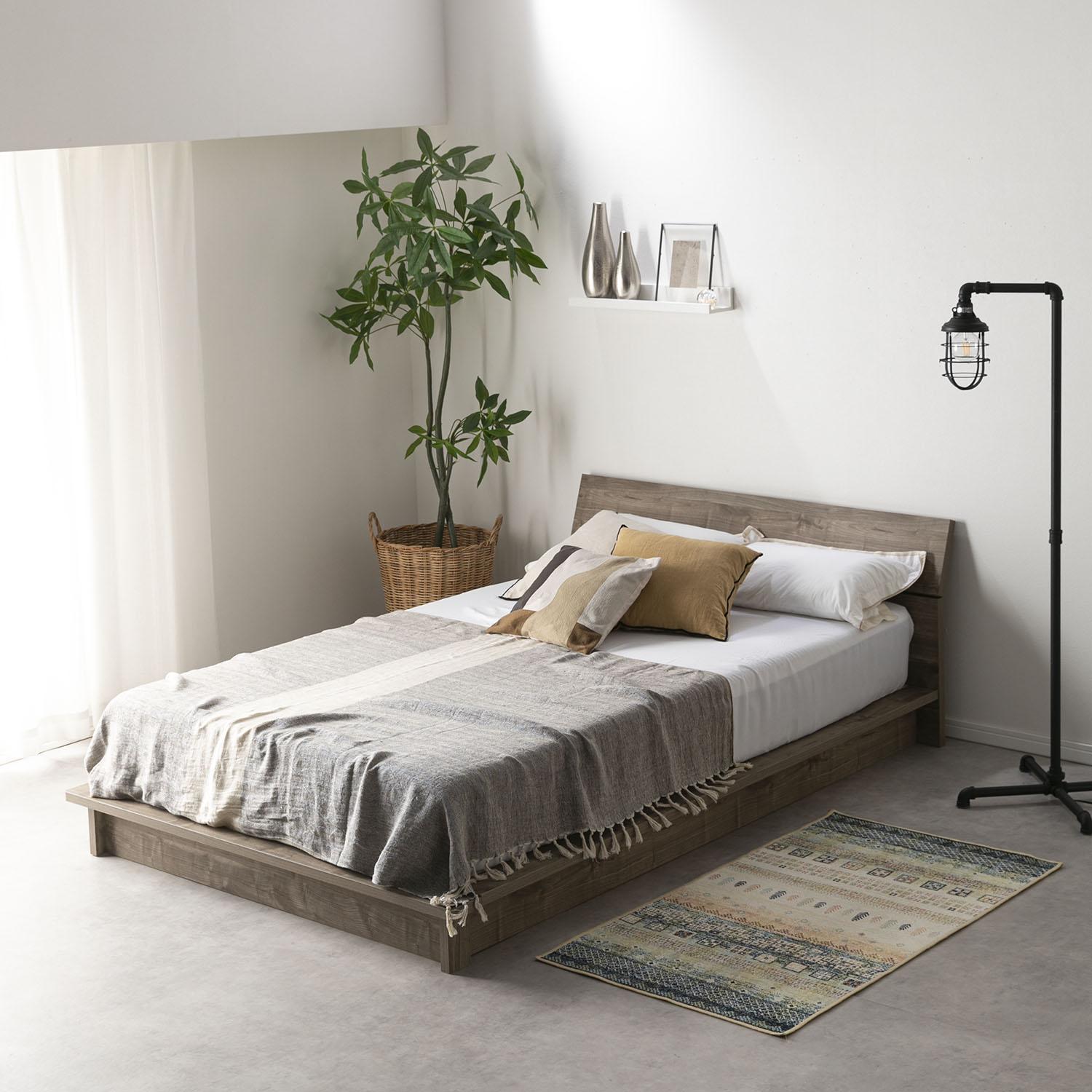 8月処分⚠️セミダブル 木目調ローベッド 日本製 流香 LUKA 8月処分⚠️セミダブル 木目調ローベッド 日本製 流香 LUKA 8月処分