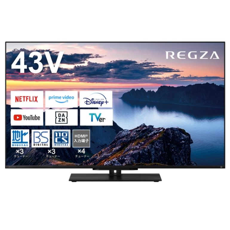 REGZA（レグザ）4K倍速液晶モデル 43V型 REGZA / レグザのレンタル
