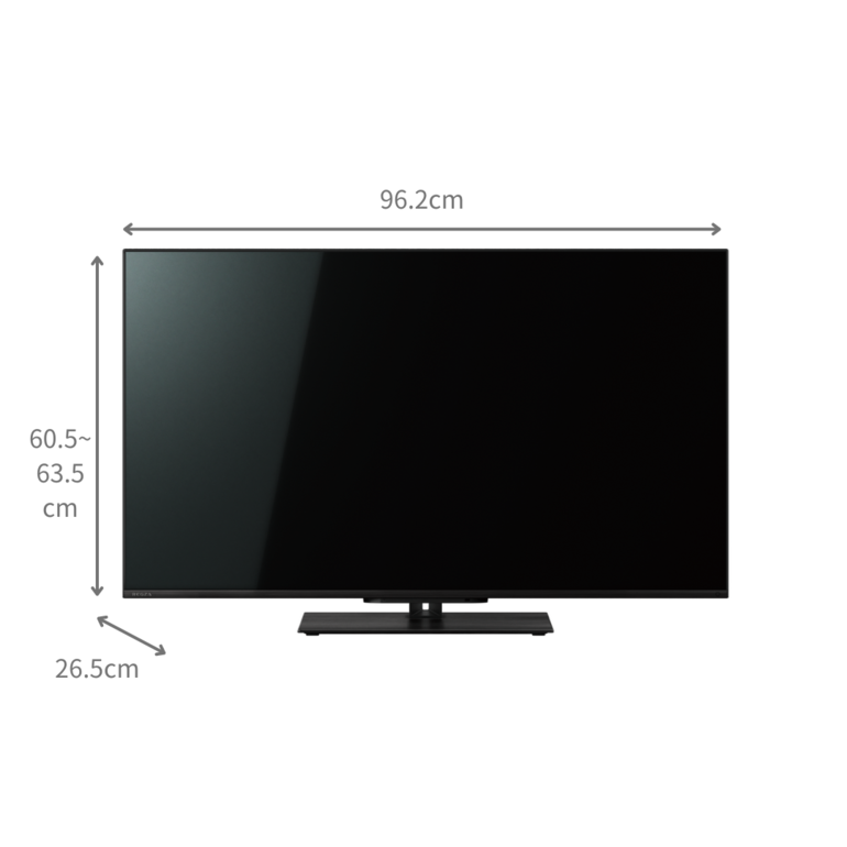 REGZA 4K倍速液晶モデル 43V型 REGZA / レグザのレンタル