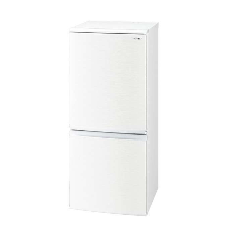 A02B5 安心保証付　SHARP　2ドア　ガラスデザイン　冷蔵庫　137L SHARP（シャープ）137L 2ドア冷凍・冷蔵庫 137L SHARP / シャープの