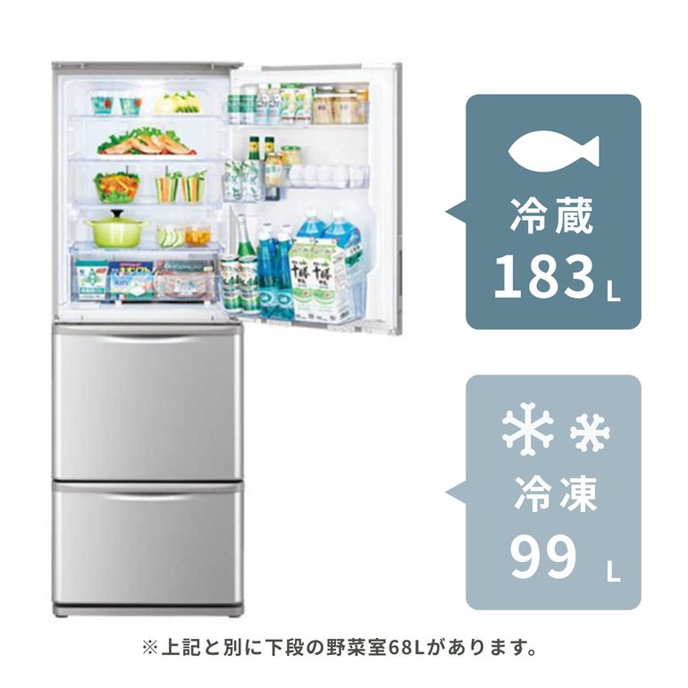 SHARP（シャープ）350L 3ドア冷凍・冷蔵庫 350L SHARP / シャープの