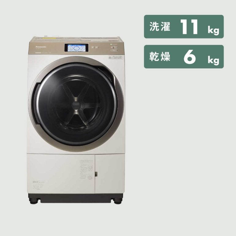 Panasonic ななめドラム式洗濯乾燥機【洗濯11kg/乾燥6kg】スマホ