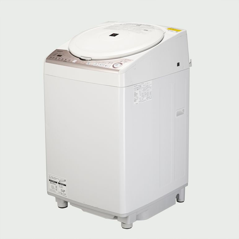 SHARP（シャープ）縦型洗濯乾燥機【洗濯8kg /乾燥4.5kg】パワフル洗浄