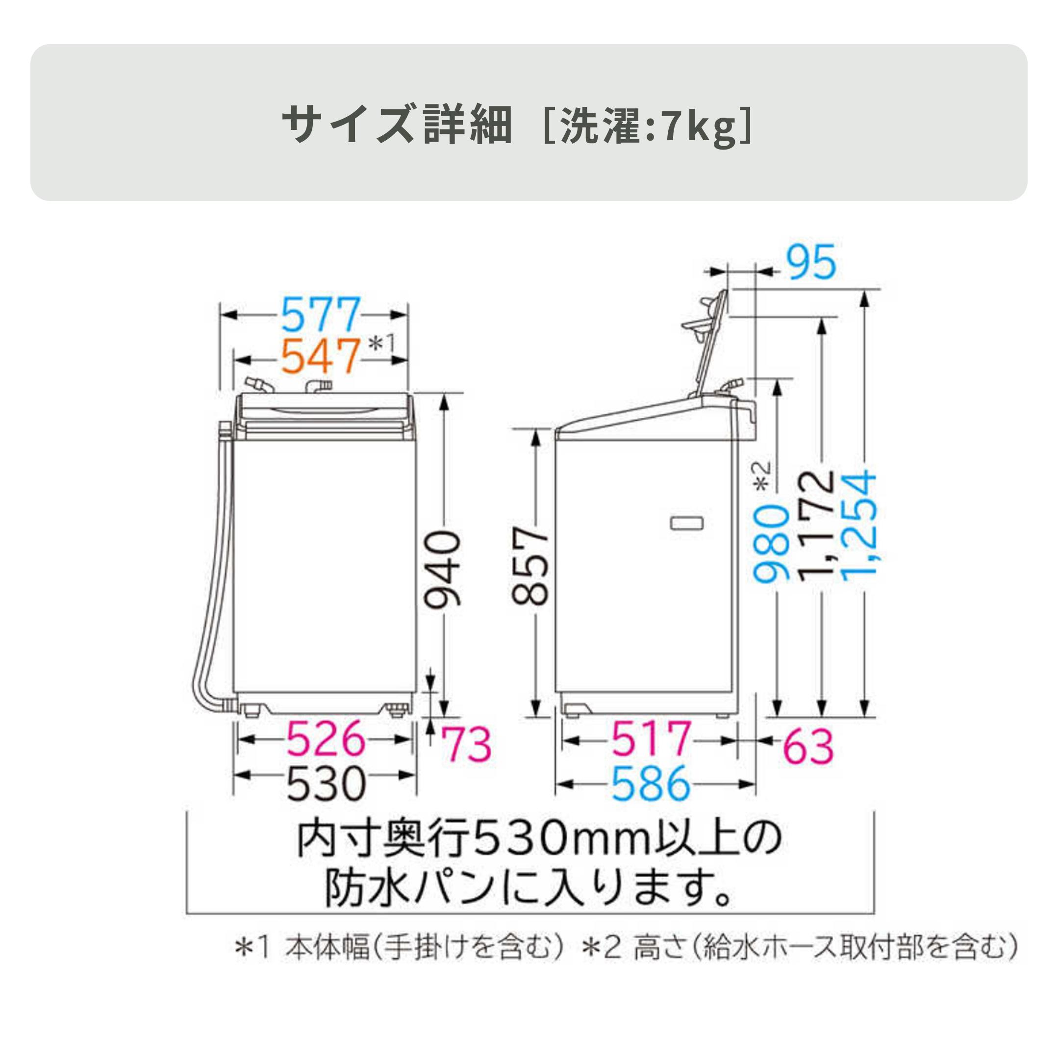 HITACHI 全自動縦型洗濯機 洗浄パワフルモデル 洗濯:8kg HITACHI