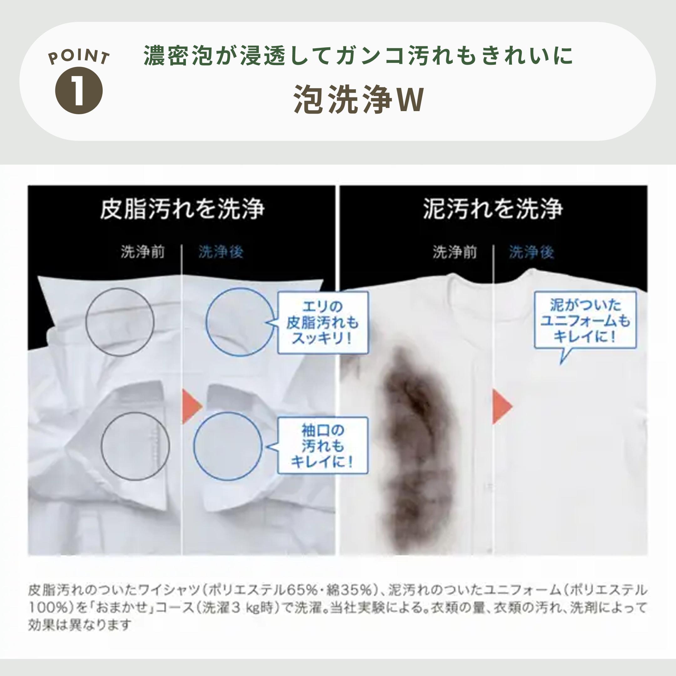 Panasonic ななめドラム式洗濯乾燥機【洗濯10kg/乾燥6kg】槽清潔