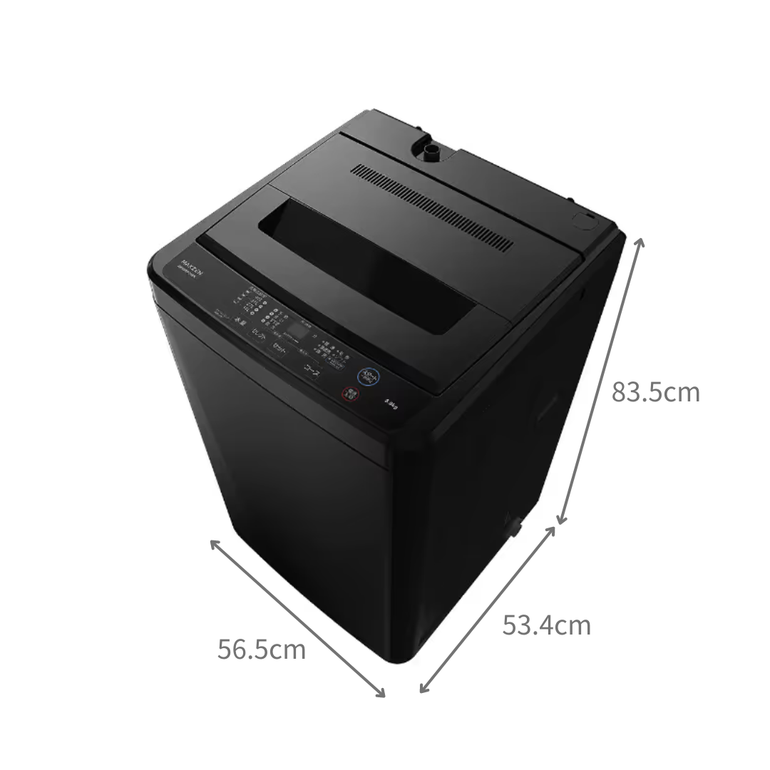 縦型洗濯機 ブラック 7kg maxzen / マクスゼンのレンタル・サブスク