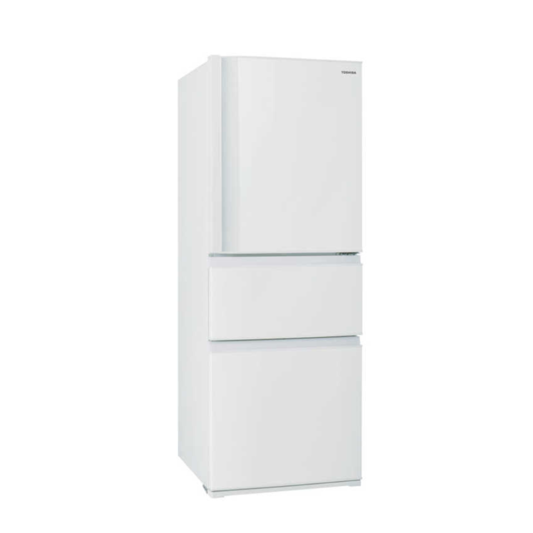F038　美品　TOSHIBA　3ドア　冷蔵庫　2022年製　自動製氷　326L 東芝 TOSHIBA 冷蔵庫 3ドア 右開き 326L GR-U33SC-WU マット