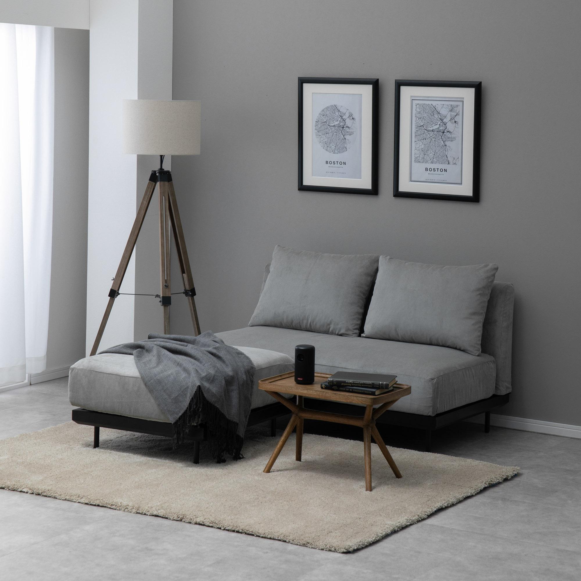 ソファCIRCLE 2人掛け グレー ソファCIRCLE 2人掛け【送料・開梱設置無料】グレー/ブラウン【意匠