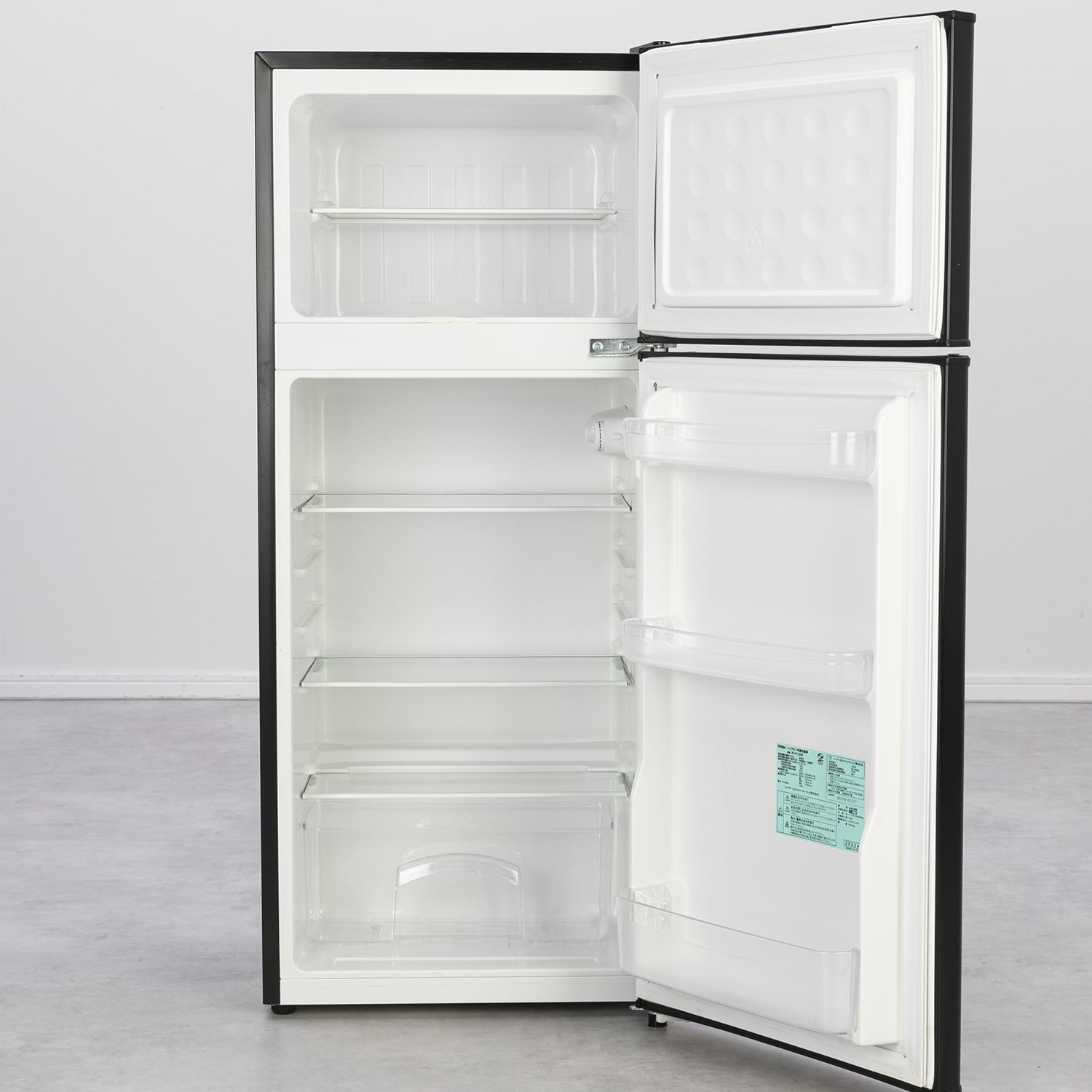 2019年製　冷蔵庫＆冷凍室　2ドア　130ℓ　 ガラス棚付き　Haier 2019年製 冷蔵庫＆冷凍室 2ドア 130ℓ ガラス棚付き Haier 2019年