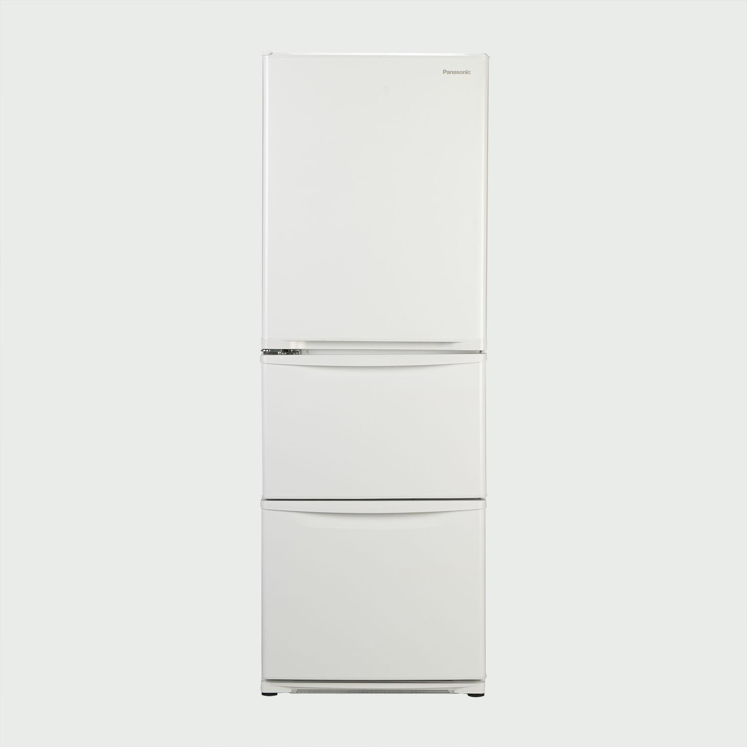 パナソニック３ドア　335リットル　自動製氷付き　2022年式 Panasonic 335L 3ドア冷凍・冷蔵庫 スチールドアタイプ 335L