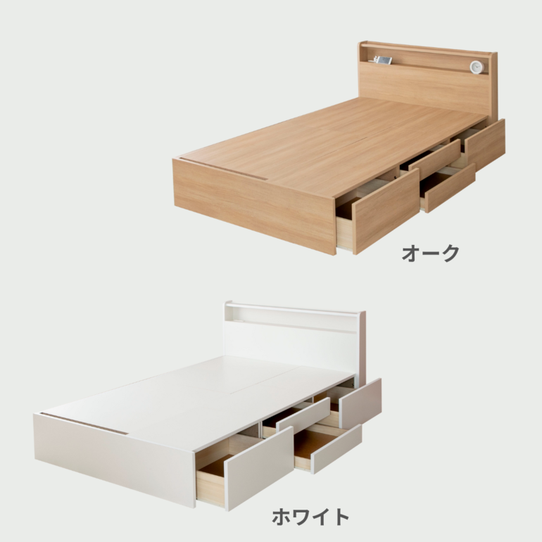 Apel 宮付き 収納ベッドフレーム NAGARA セミダブルのレンタル