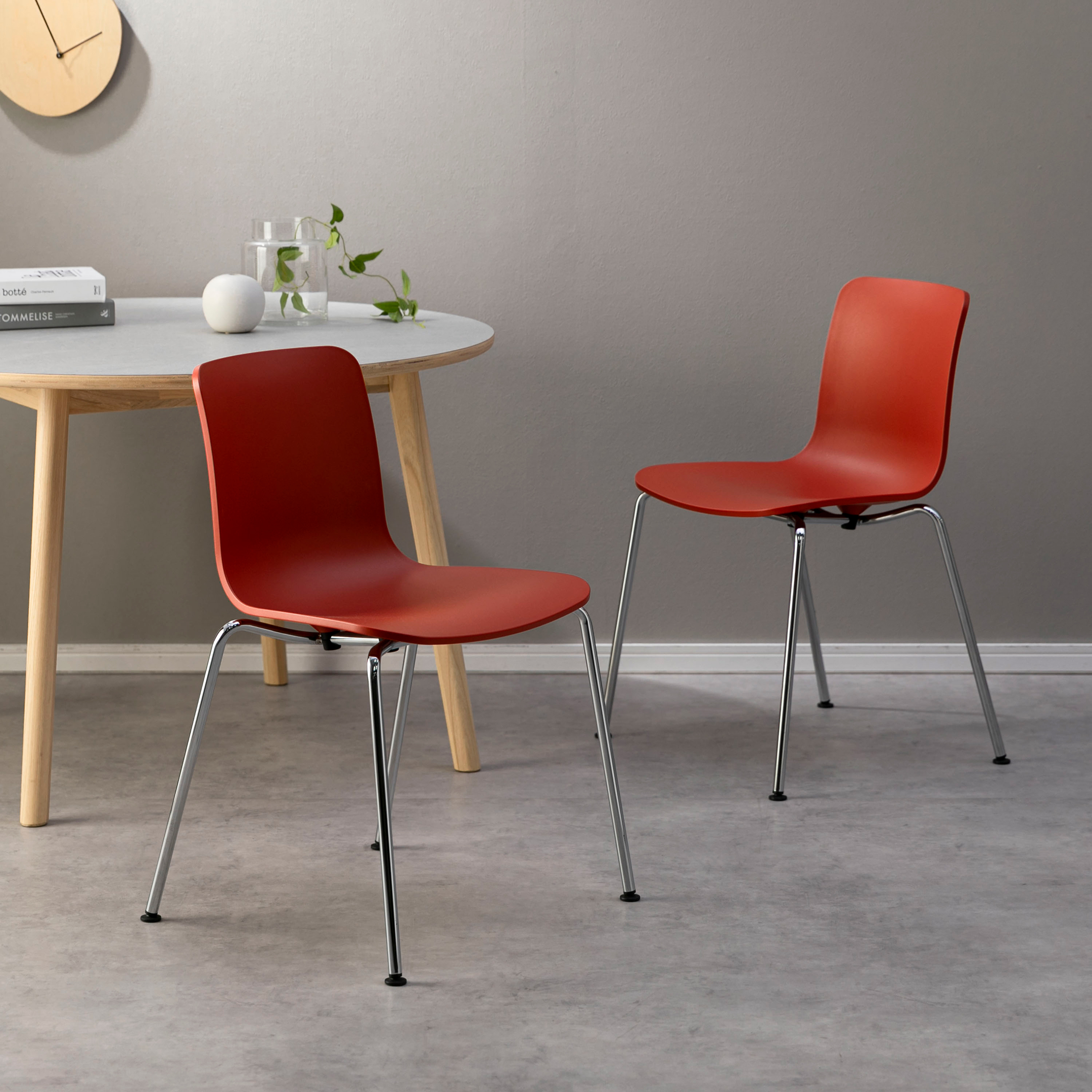 ヴィトラ 椅子 ヴィトラ 椅子　Vitra HAL Tube Chair　ブリック & クローム