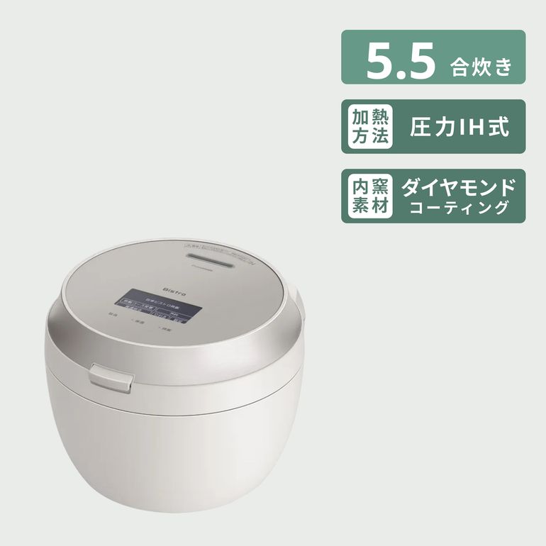 Panasonic (パナソニック) 可変圧力IHジャー炊飯器 Bistro 5.5合炊き
