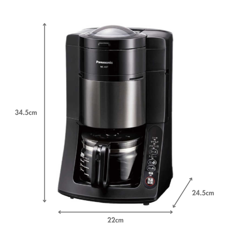 Panasonic 沸騰浄水コーヒーメーカー W22.0cm×D24.5cm×H34.5cm