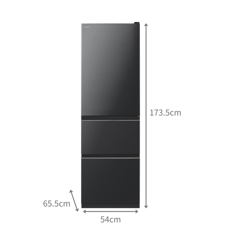 【大特価】HITACHI 冷蔵庫 3ドア 315L 2023年製　送料込み Amazon | 3ドア冷蔵庫 まんなか野菜 Vタイプ ライトゴールド 右