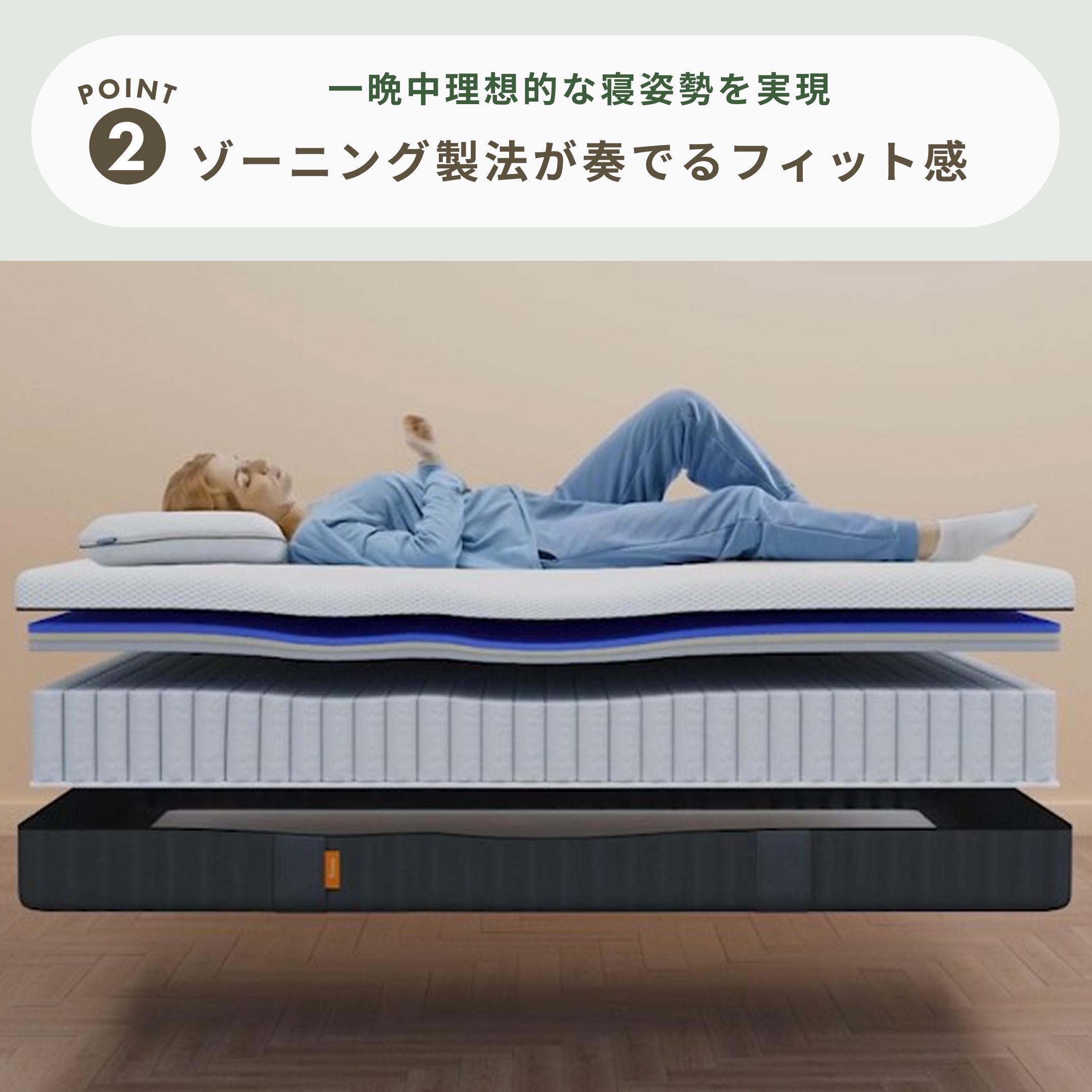 Emma Sleep エマ・ハイブリッド V2 マットレス セミダブル Emma