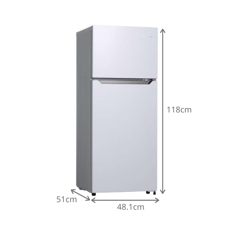 Hisense 120L 2ドア冷凍・冷蔵庫 120L Hisense / ハイセンスのレンタル