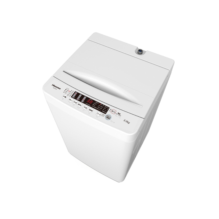 Hisense 5.5kg洗濯機のご紹介です！ Hisense 全自動洗濯機【洗濯5.5kg】風呂水対応モデル 洗濯5.5kg