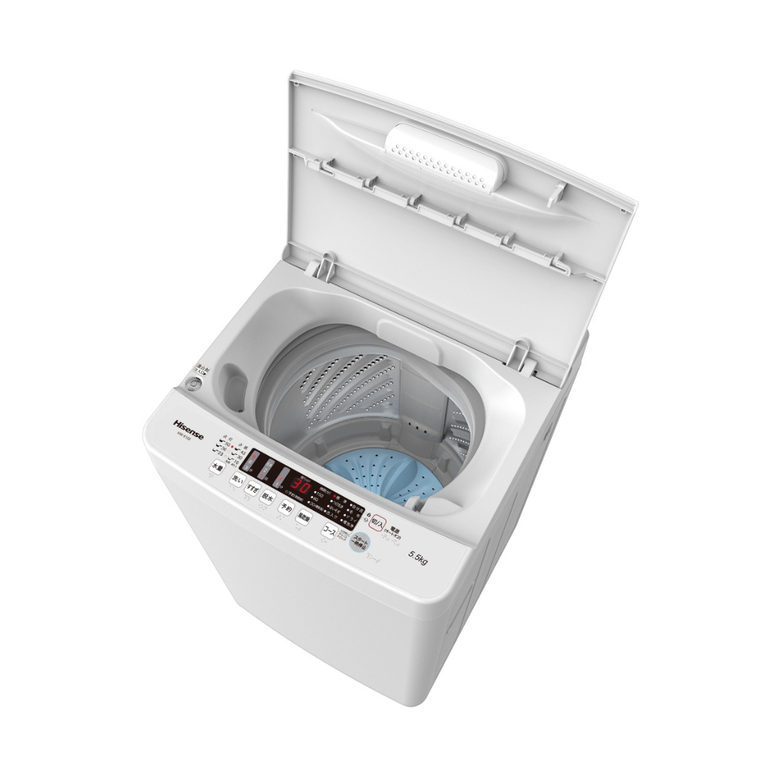Hisense 全自動洗濯機【洗濯5.5kg】風呂水対応モデル 洗濯5.5kg