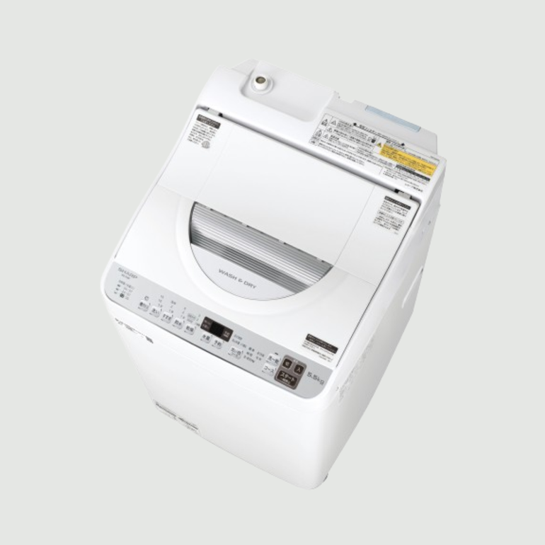 SHARP（シャープ）縦型洗濯乾燥機 【洗濯5.5kg/乾燥3.5kg】 洗濯5.5kg