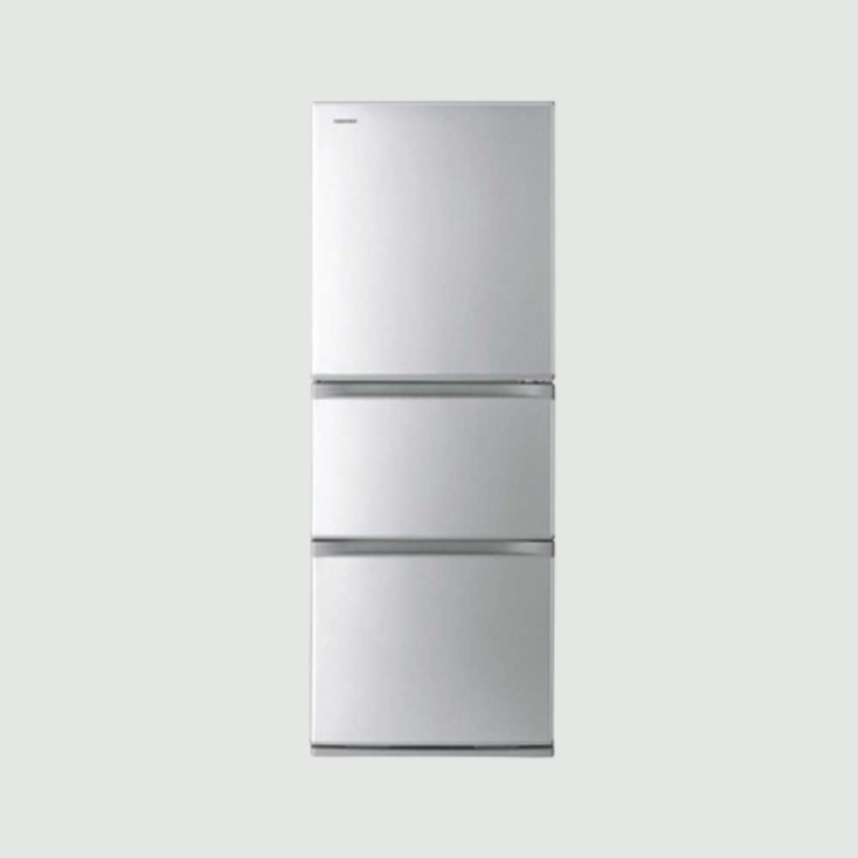 Toshiba 3ドア冷蔵庫 ホワイト330L TOSHIBA 330L 3ドア冷凍・冷蔵庫 330L TOSHIBA / 東芝のレンタル