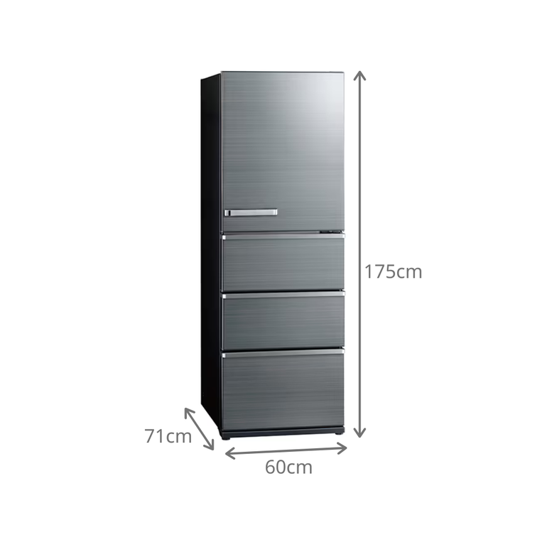 AQUA（アクア）430L 4ドア 冷凍・冷蔵庫 430L AQUA / アクアのレンタル